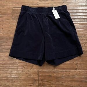 Goodlife Womens Navy Blue Corduroy Shorts